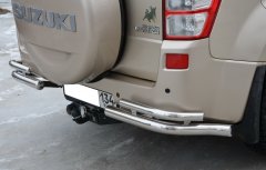 Тюнинг внедорожника Защита заднего бампера Suzuki Grand Vitara 2013