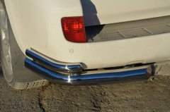 Тюнинг внедорожника Защита заднего бампера Toyota Land Cruiser 200 2013