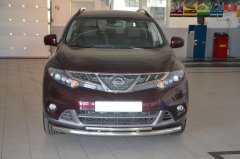 Тюнинг внедорожника Защита переднего бампера Nissan Murano 2014