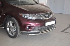 Тюнинг внедорожника Защита переднего бампера Nissan Murano 2014