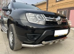Тюнинг внедорожника Защита переднего бампера Renault Duster 2017
