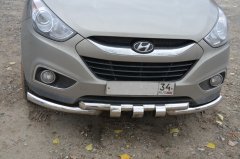 Тюнинг внедорожника Защита переднего бампера Hyundai ix35 2010