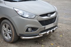 Тюнинг внедорожника Защита переднего бампера Hyundai ix35 2010