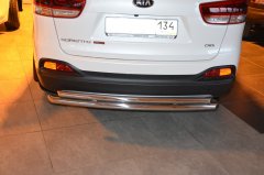 Тюнинг внедорожника Защита заднего бампера KIA Sorento Prime 2015
