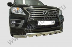 Тюнинг внедорожника Защита переднего бампера Lexus LX 570 SP 2014