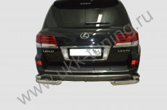 Тюнинг внедорожника Защита заднего бампера Lexus LX 570 SP 2014
