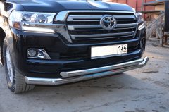 Тюнинг внедорожника Защита переднего бампера Toyota Land Cruiser 200  2015