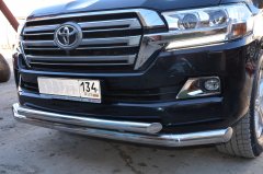 Тюнинг внедорожника Защита переднего бампера Toyota Land Cruiser 200  2015