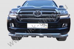 Тюнинг внедорожника Защита переднего бампера Toyota Land Cruiser 200  2015
