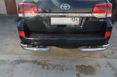 Тюнинг внедорожника Защита заднего бампера Toyota Land Cruiser 200  2015