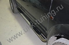 Тюнинг внедорожника Порог труба с проступью Great Wall Wingle 5 2011