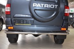 Тюнинг внедорожника Защита заднего бампера УАЗ Patriot 2014-2017, 2020