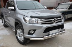 Тюнинг внедорожника Защита переднего бампера Toyota Hilux 2015