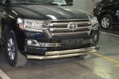 Тюнинг внедорожника Защита переднего бампера Toyota Land Cruiser 200  2015
