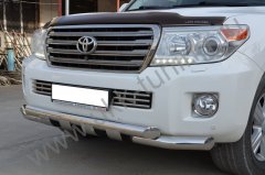 Тюнинг внедорожника Защита переднего бампера Toyota Land Cruiser 200 2013