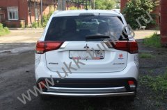 Тюнинг внедорожника Защита заднего бампера Mitsubishi Outlander 2015