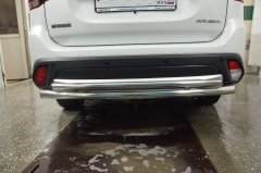 Тюнинг внедорожника Защита заднего бампера Mitsubishi Outlander 2015