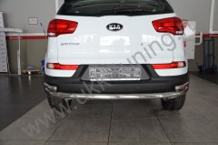 Тюнинг внедорожника Защита заднего бампера KIA Sportage 2010