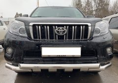 Тюнинг внедорожника Защита переднего бампера Toyota Land Cruiser Prado 150 2010