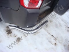 Тюнинг внедорожника Защита заднего бампера Suzuki Grand Vitara 2013