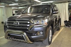 Тюнинг внедорожника Защита переднего бампера Toyota Land Cruiser 200  2015