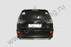 Тюнинг внедорожника Защита заднего бампера Mitsubishi Outlander XL  2010-2011