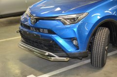 Тюнинг внедорожника Защита переднего бампера Toyota RAV4 2015