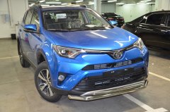 Тюнинг внедорожника Защита переднего бампера Toyota RAV4 2015