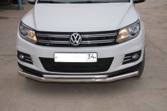 Тюнинг внедорожника Защита переднего бампера Volkswagen Tiguan 2011