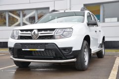 Тюнинг внедорожника Защита переднего бампера Renault Duster 2017