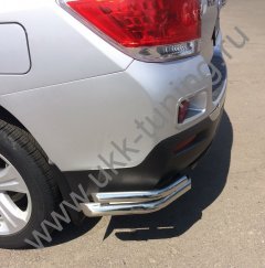 Тюнинг внедорожника Защита заднего бампера Toyota Highlander 2010