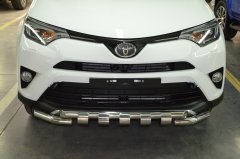 Тюнинг внедорожника Защита переднего бампера Toyota RAV4 2015