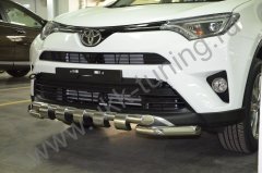 Тюнинг внедорожника Защита переднего бампера Toyota RAV4 2015