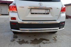 Тюнинг внедорожника Защита заднего бампера Toyota Highlander 2010
