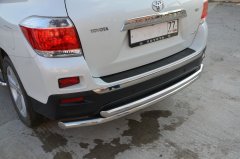 Тюнинг внедорожника Защита заднего бампера Toyota Highlander 2010