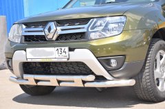 Тюнинг внедорожника Защита переднего бампера Renault Duster 2017