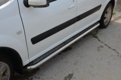 Тюнинг внедорожника Пороги с накладным листом LADA Largus