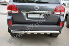 Тюнинг внедорожника Защита заднего бампера Toyota Land Cruiser 200 2013