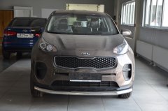 Тюнинг внедорожника Защита переднего бампера KIA Sportage 2015