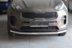 Тюнинг внедорожника Защита переднего бампера KIA Sportage 2015