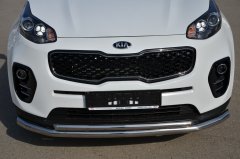 Тюнинг внедорожника Защита переднего бампера KIA Sportage 2015