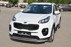 Тюнинг внедорожника Защита переднего бампера KIA Sportage 2015