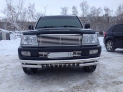 Тюнинг внедорожника Защита переднего бампера Toyota Land Cruiser 100 1998-2006