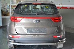 Тюнинг внедорожника Защита заднего бампера KIA Sportage 2015