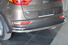 Тюнинг внедорожника Защита заднего бампера KIA Sportage 2015