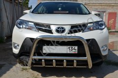 Тюнинг внедорожника Защита переднего бампера Toyota RAV4 2013