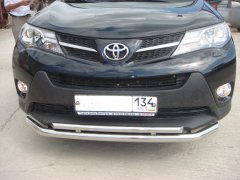 Тюнинг внедорожника Защита переднего бампера Toyota RAV4 2013