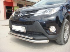 Тюнинг внедорожника Защита переднего бампера Toyota RAV4 2013