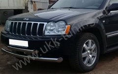 Тюнинг внедорожника Защита переднего бампера Jeep Grand Cherokee 2004-2008