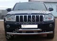 Тюнинг внедорожника Защита переднего бампера Jeep Grand Cherokee 2004-2008